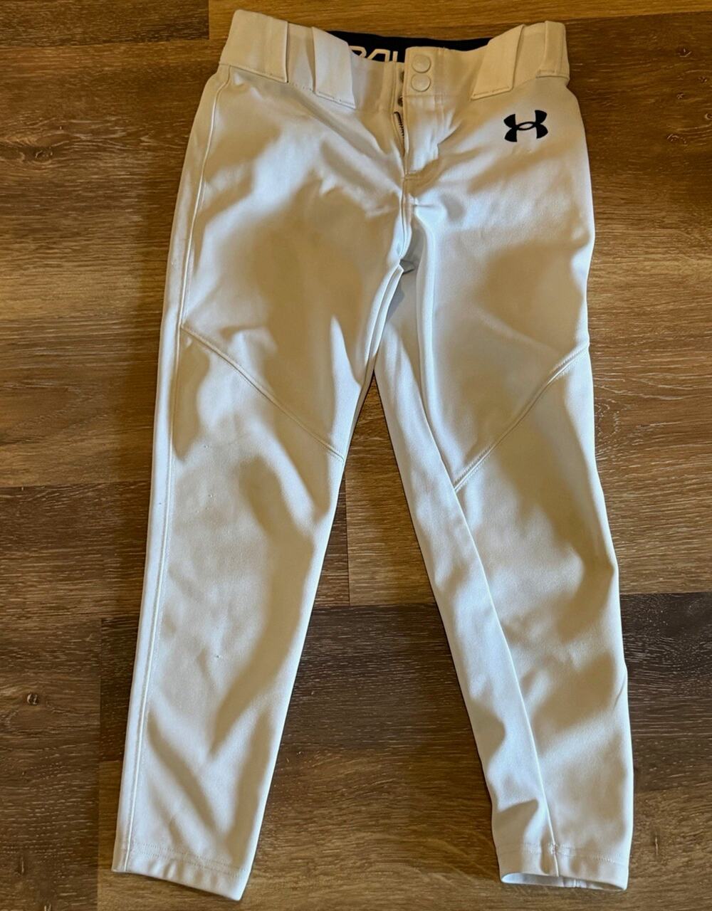 Under Armour Youth Unisex Baseball Pants White Size M (YMD Youth Medium)